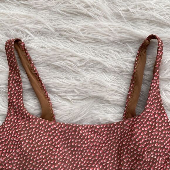 Aerie | Polka Dot Wide Strap Scoop Bikini Top Swimsuit Size M - Picture 5 of 8